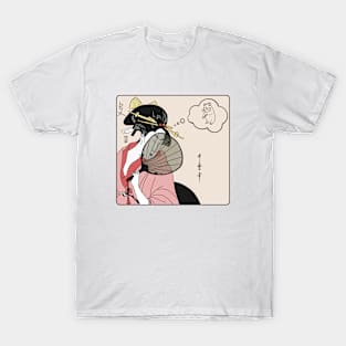 Historic Japanese Woman Dreaming T-Shirt